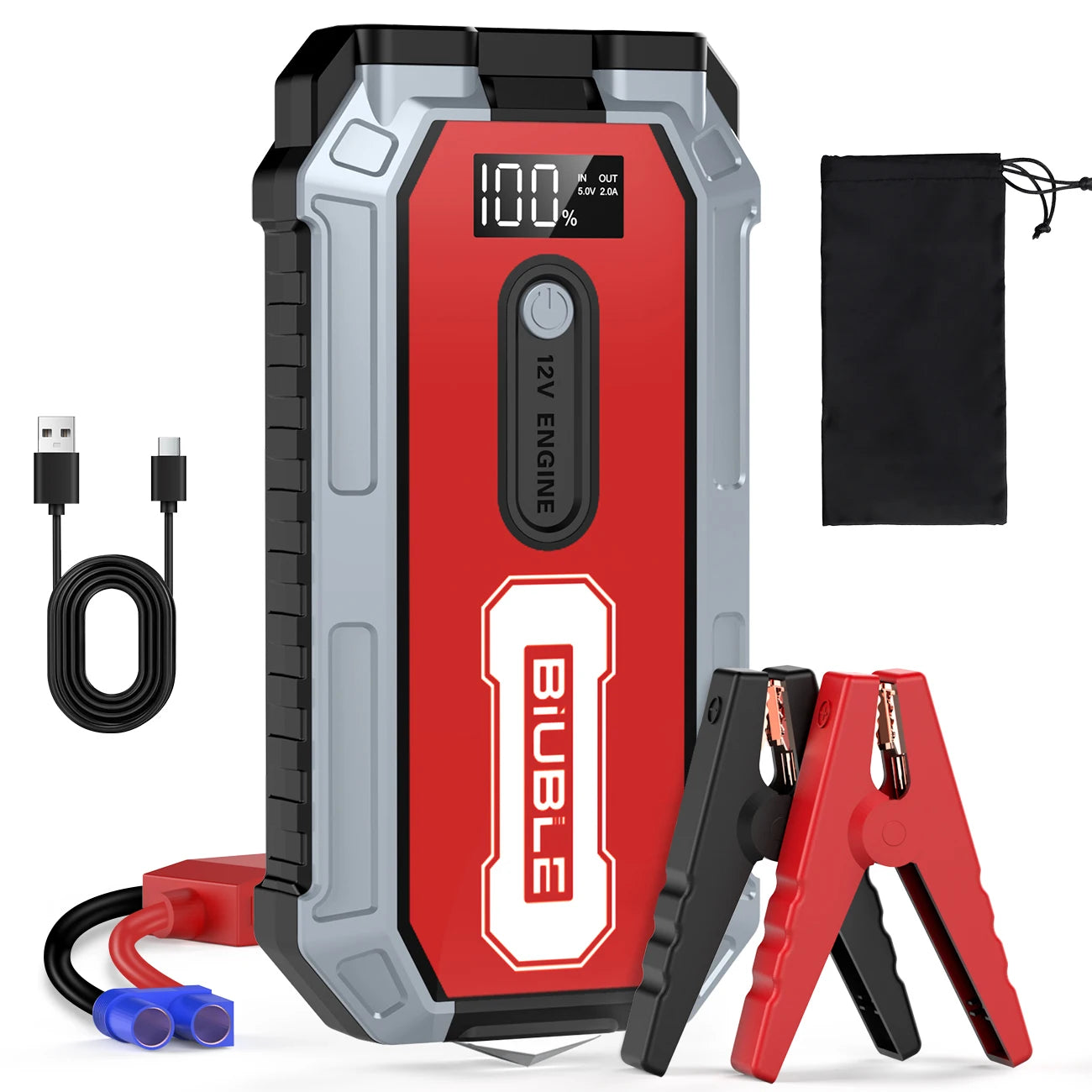 7000A Car Jump Starter Big Power Bank Car Battery Booster 12V Car Starting Device for Petrol 9.0L Diesel 8.0L