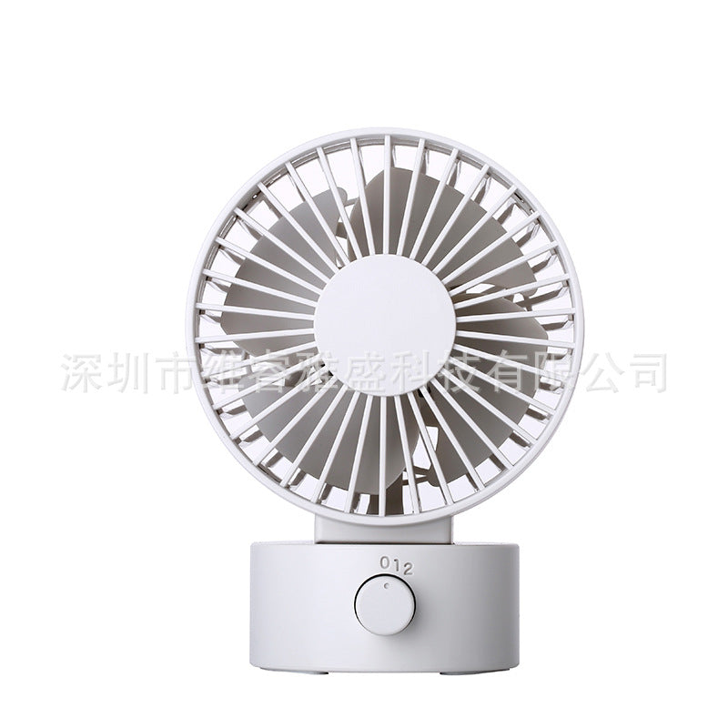 Portable 4-Inch USB Rechargeable Desk Fan | Quiet Mini Desktop Cooling Fan