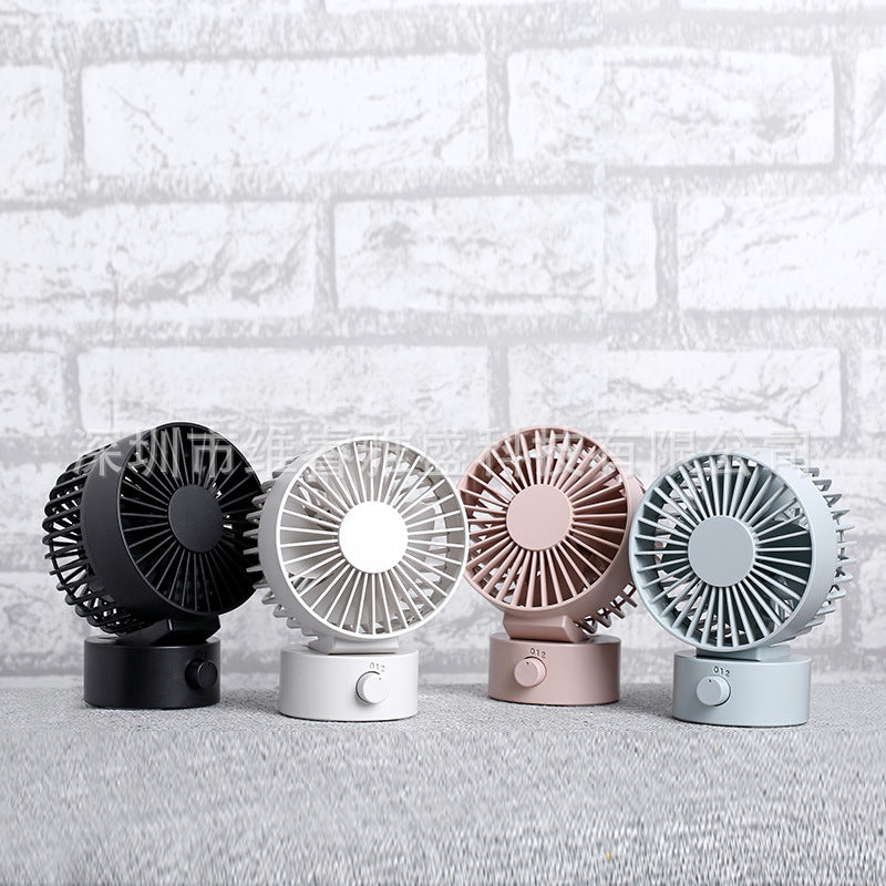 Portable 4-Inch USB Rechargeable Desk Fan | Quiet Mini Desktop Cooling Fan